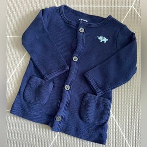Carter’s embroidered elephant sweater (3 months)